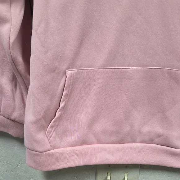 SHEIN 90's Baby Plus Dusty Pink Hoodie With Kangaroo Pocket Xxl - Picture 4 of 5